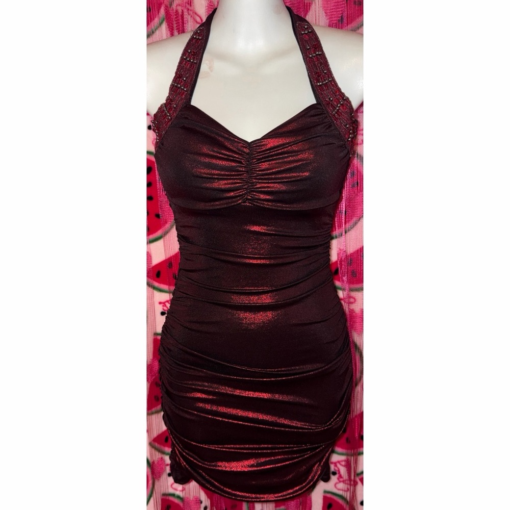 🖤❤️ Charlotte Russe Beaded Metallic Mini Dress